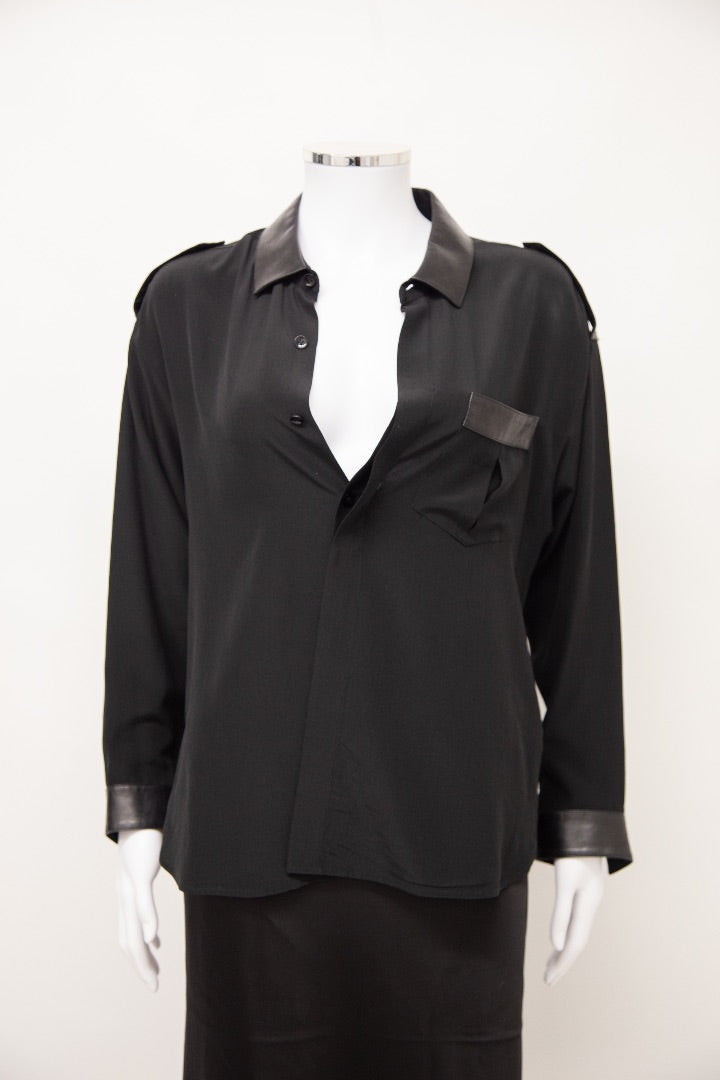 Saint Laurent Sheer Shirt Black 8