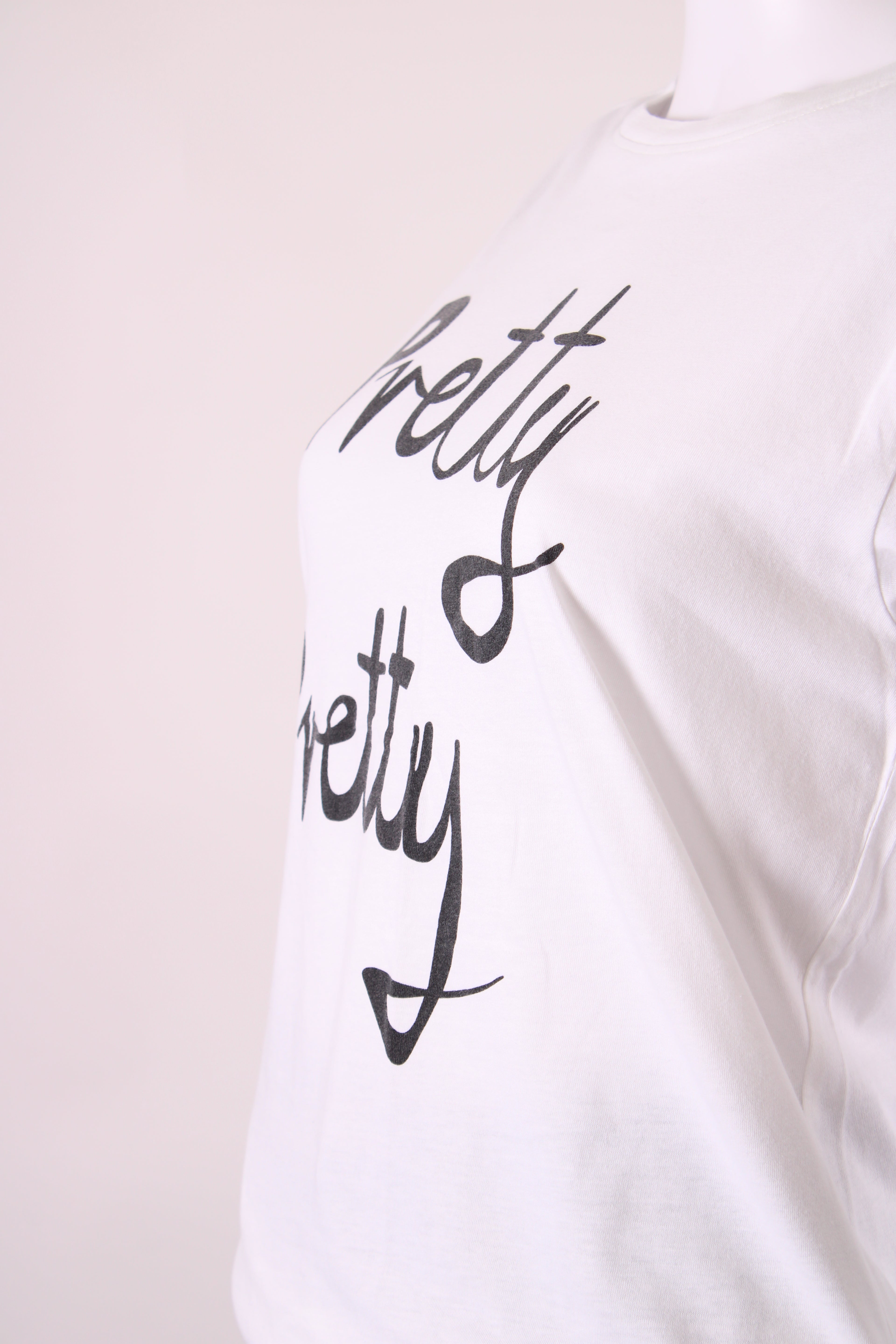 Bella Freud Slogan T-shirt White/ Black M