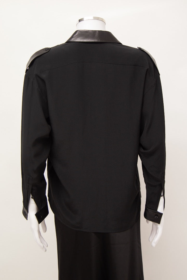 Saint Laurent Sheer Shirt Black 8