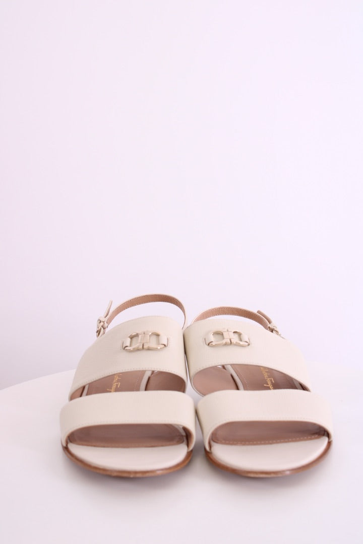 Ferragamo Sandals White 5 1/2