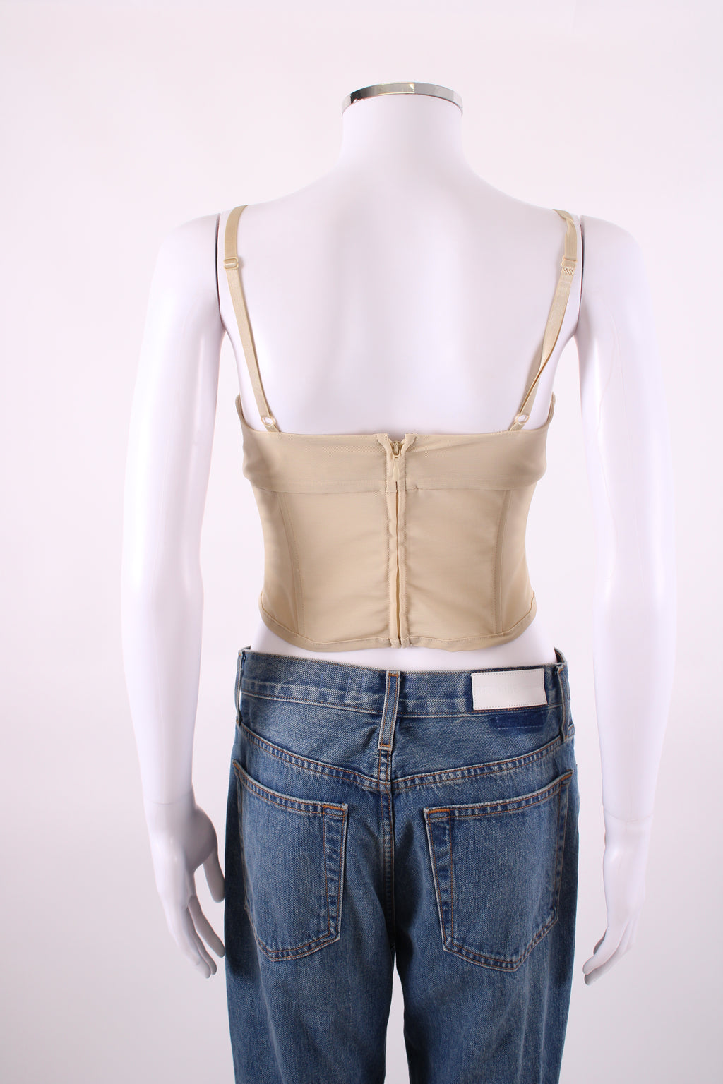 Viktoria & Woods S/S Mesh Corset Top Beige S