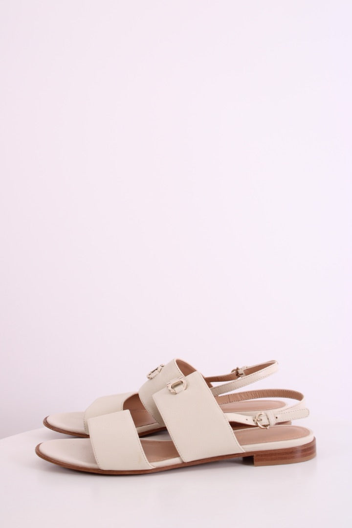 Ferragamo Sandals White 5 1/2