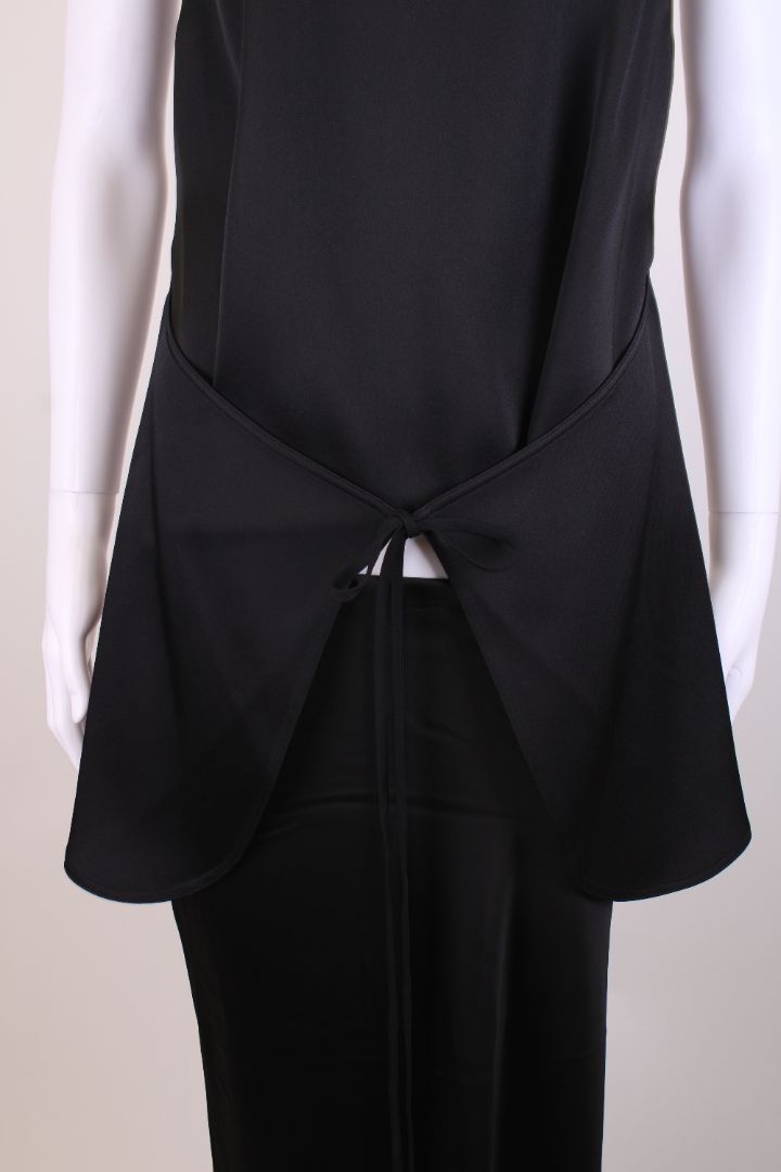 Rosetta Getty S/S Tie Front Blouse Black