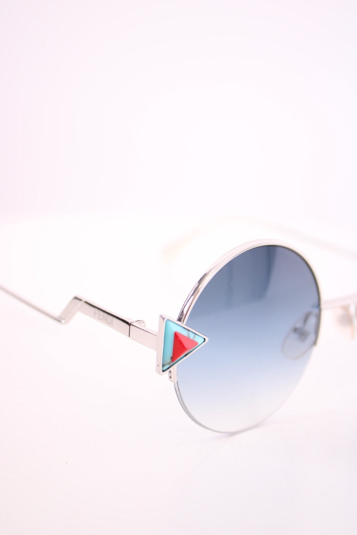Fendi Round Sunglasses Silver