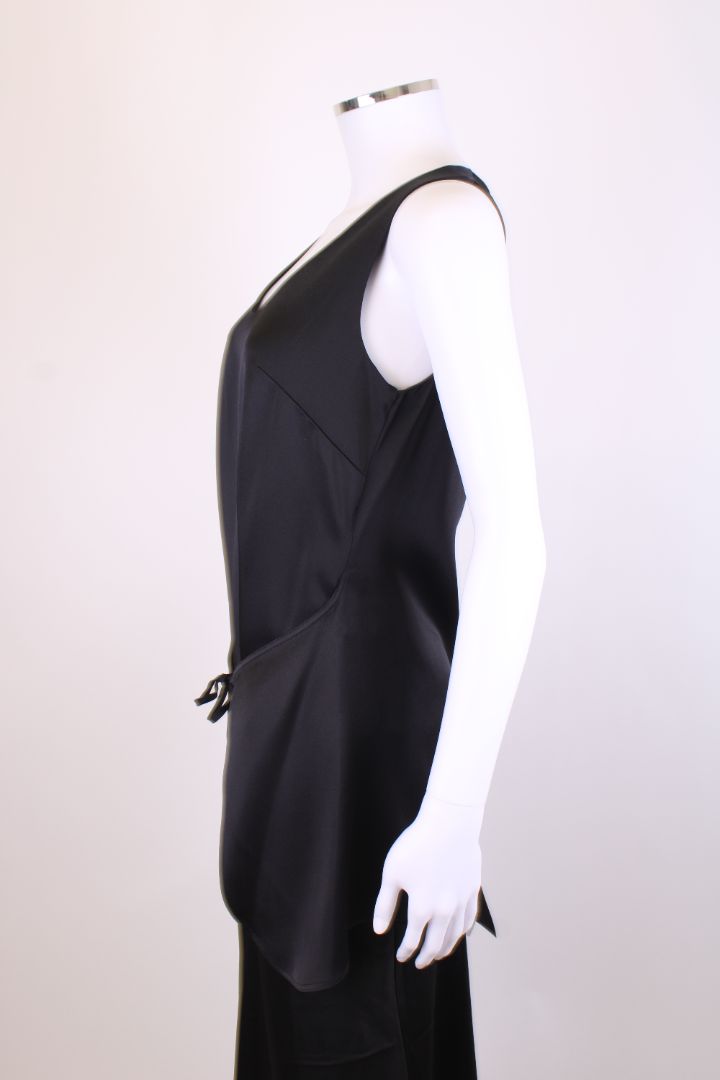 Rosetta Getty S/S Tie Front Blouse Black