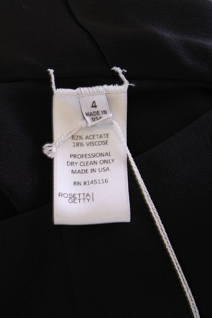 Rosetta Getty S/S Tie Front Blouse Black