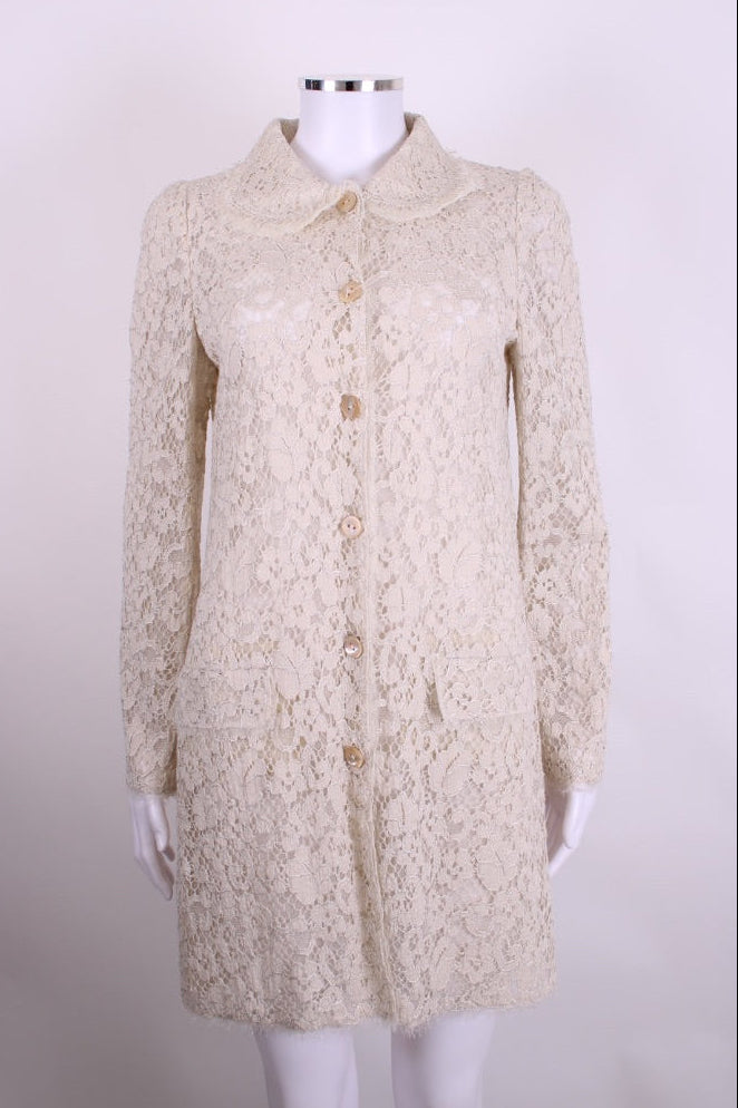 Dolce & Gabbana L/S Lace Jacket Beige S