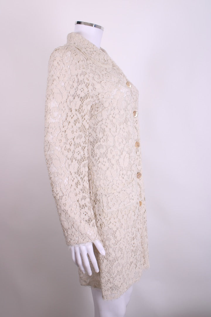 Dolce & Gabbana L/S Lace Jacket Beige S