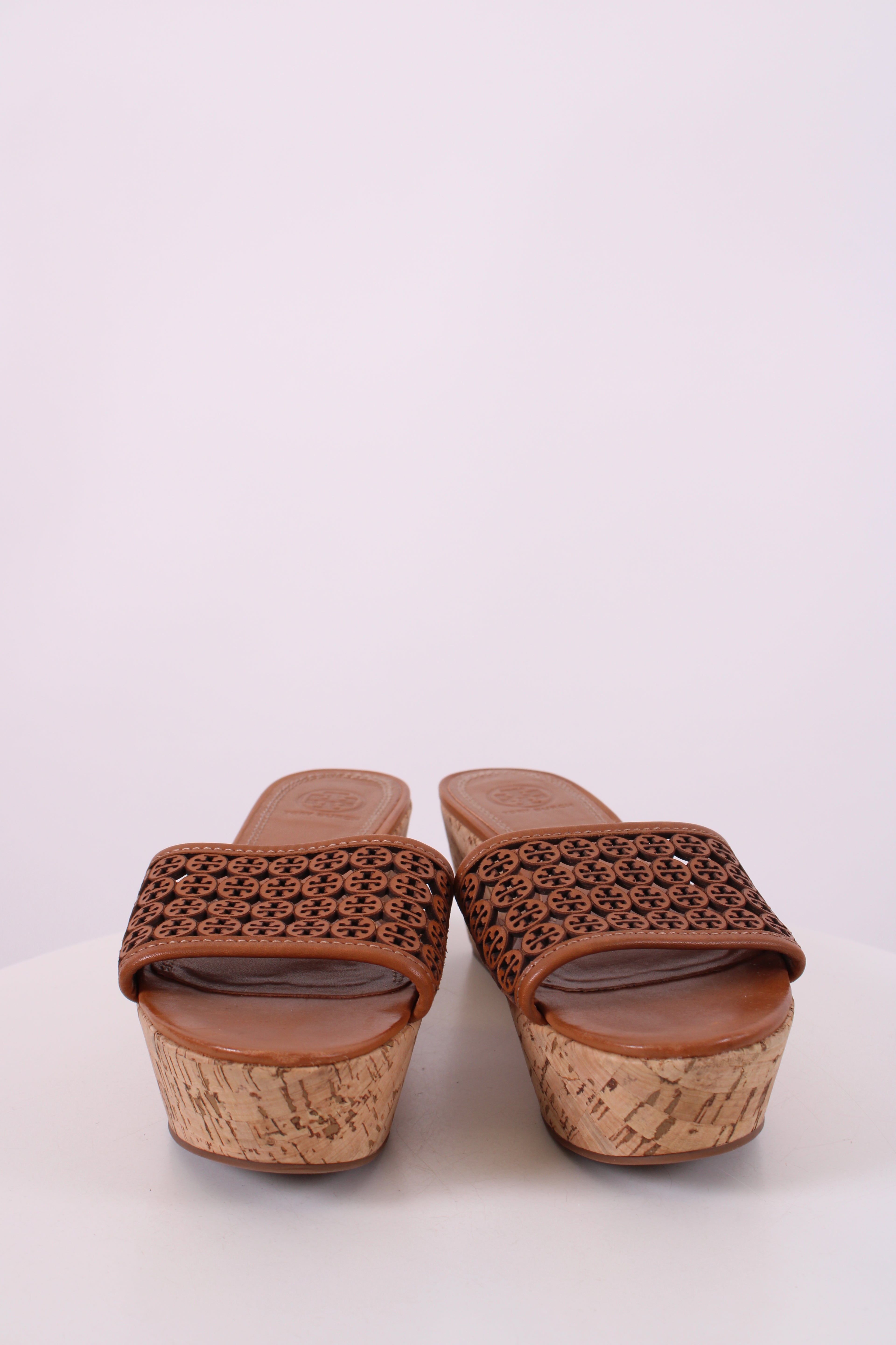 Tory Burch Flatform Cork Wedges Tan 37