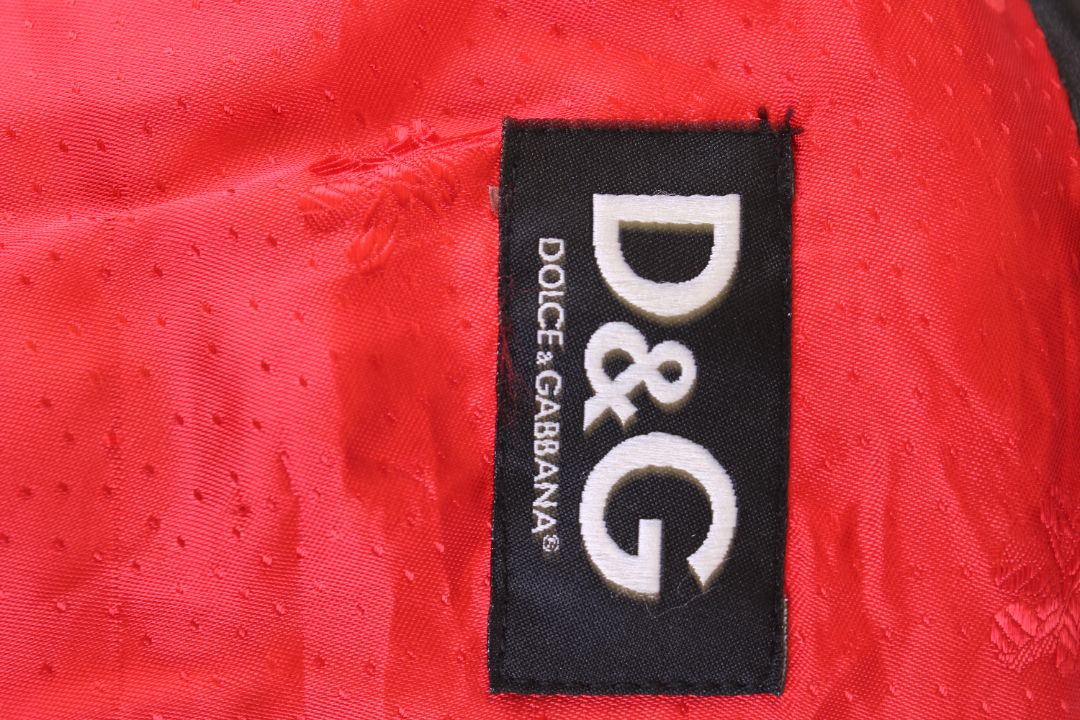D&G Quilted Leather Jacket Black S