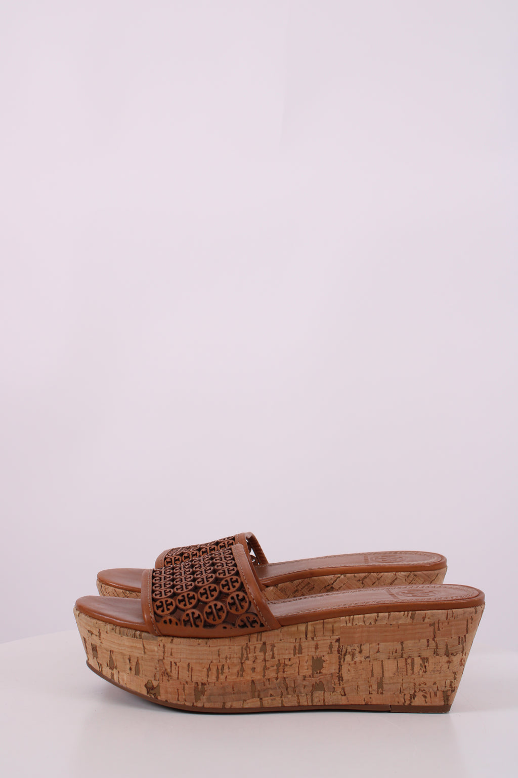 Tory Burch Flatform Cork Wedges Tan 37