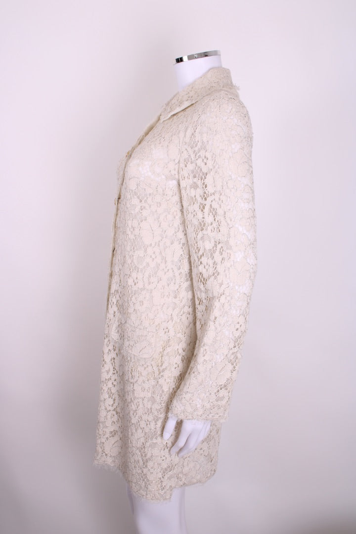 Dolce & Gabbana L/S Lace Jacket Beige S