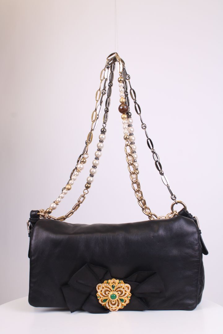 Dolce & Gabbana Miss Duchessa Pearl handbag Black