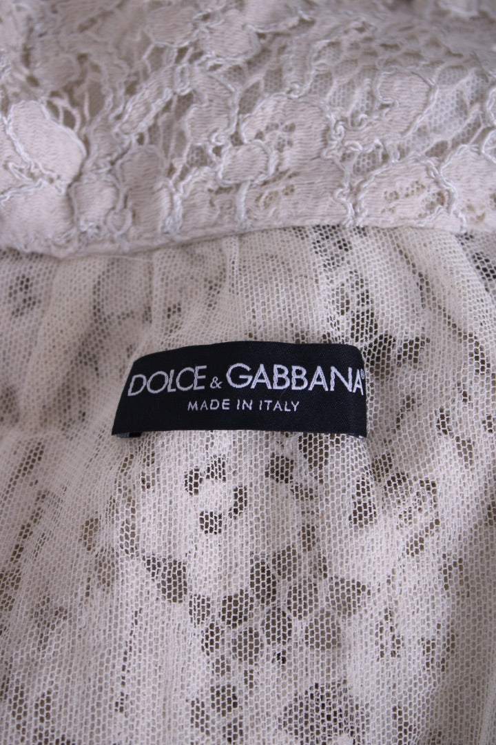 Dolce & Gabbana L/S Lace Jacket Beige S