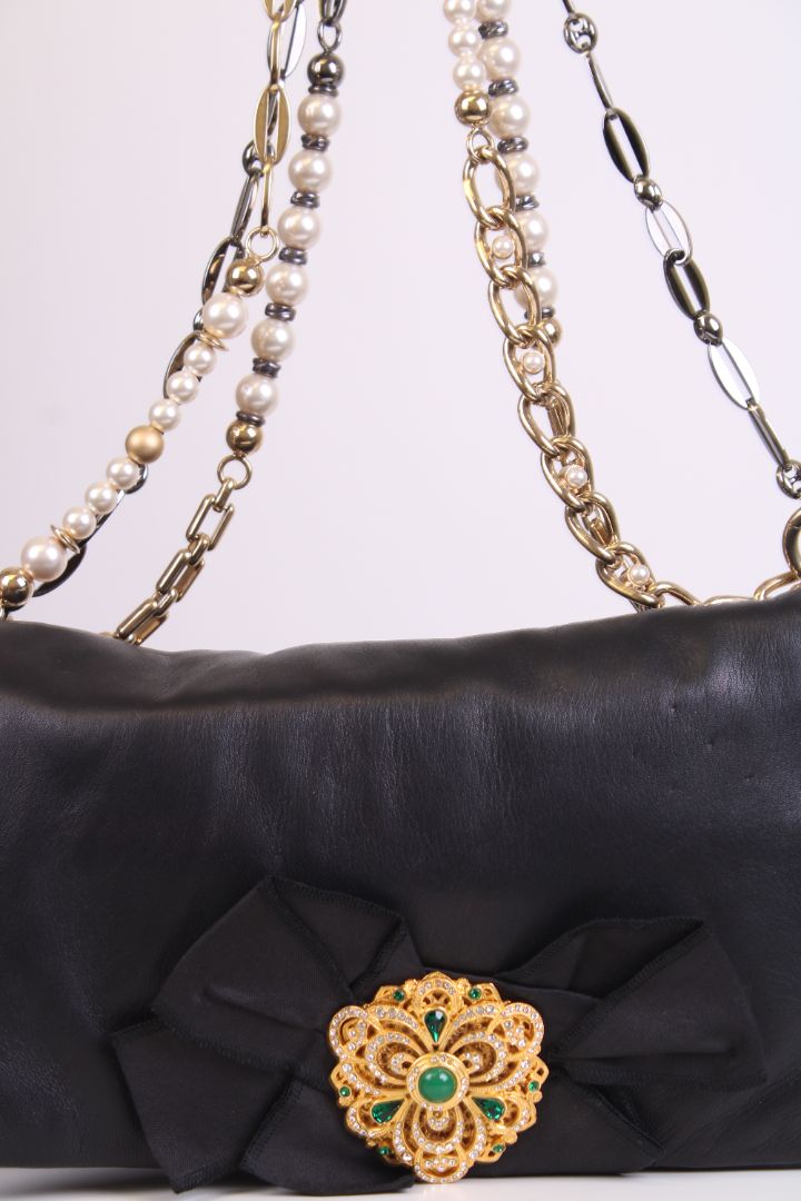 Dolce & Gabbana Miss Duchessa Pearl handbag Black