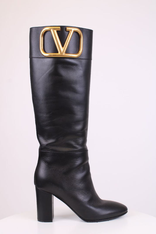 Valentino Vlogo Long Boots Black 39
