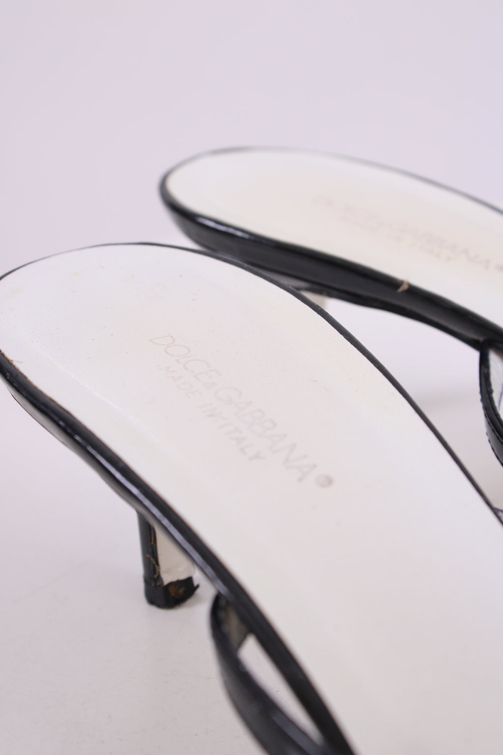 Dolce & Gabbana Vintage Logo Detail Heels Black 38