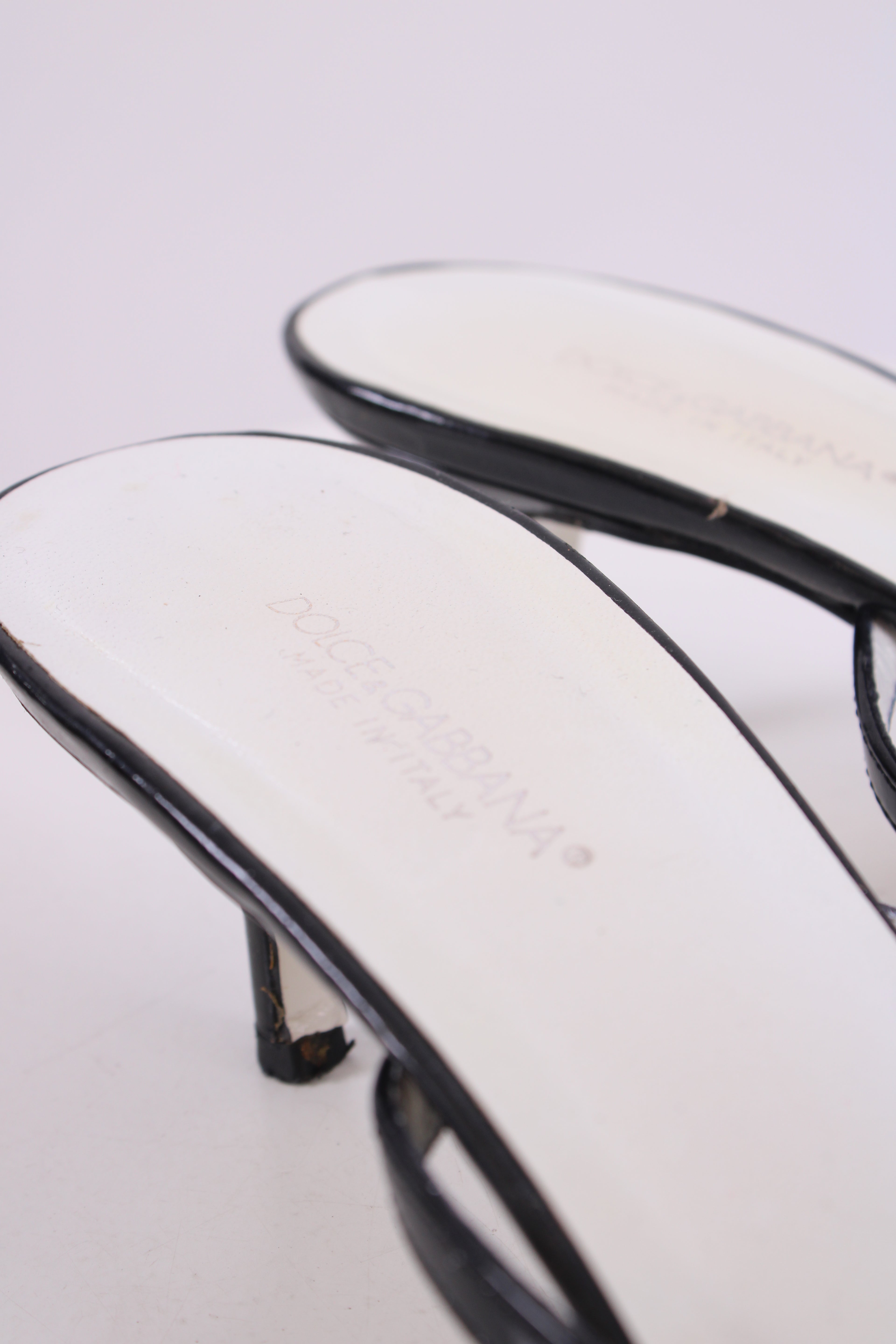 Dolce & Gabbana Vintage Logo Detail Heels Black 38