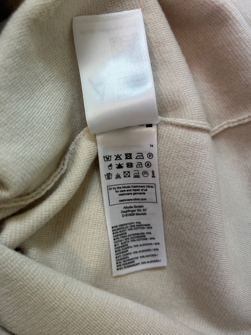 Allude S/S Knit Dress Cream M
