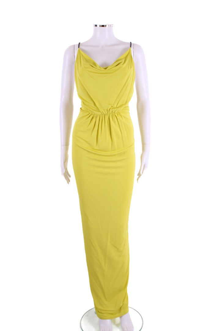 Cut 25 Braided Strap Maxi Dress Yellow S