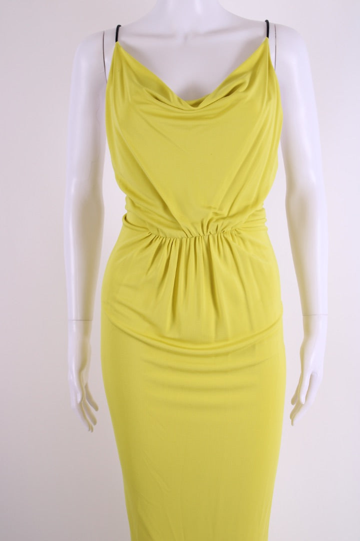 Cut 25 Braided Strap Maxi Dress Yellow S