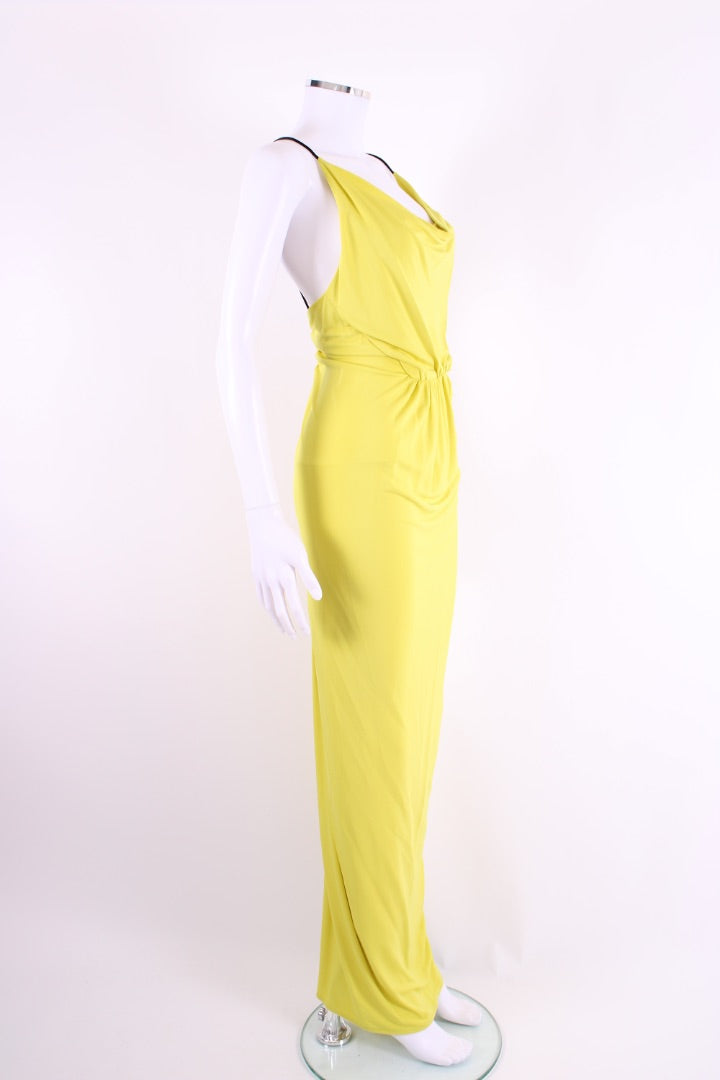 Cut 25 Braided Strap Maxi Dress Yellow S