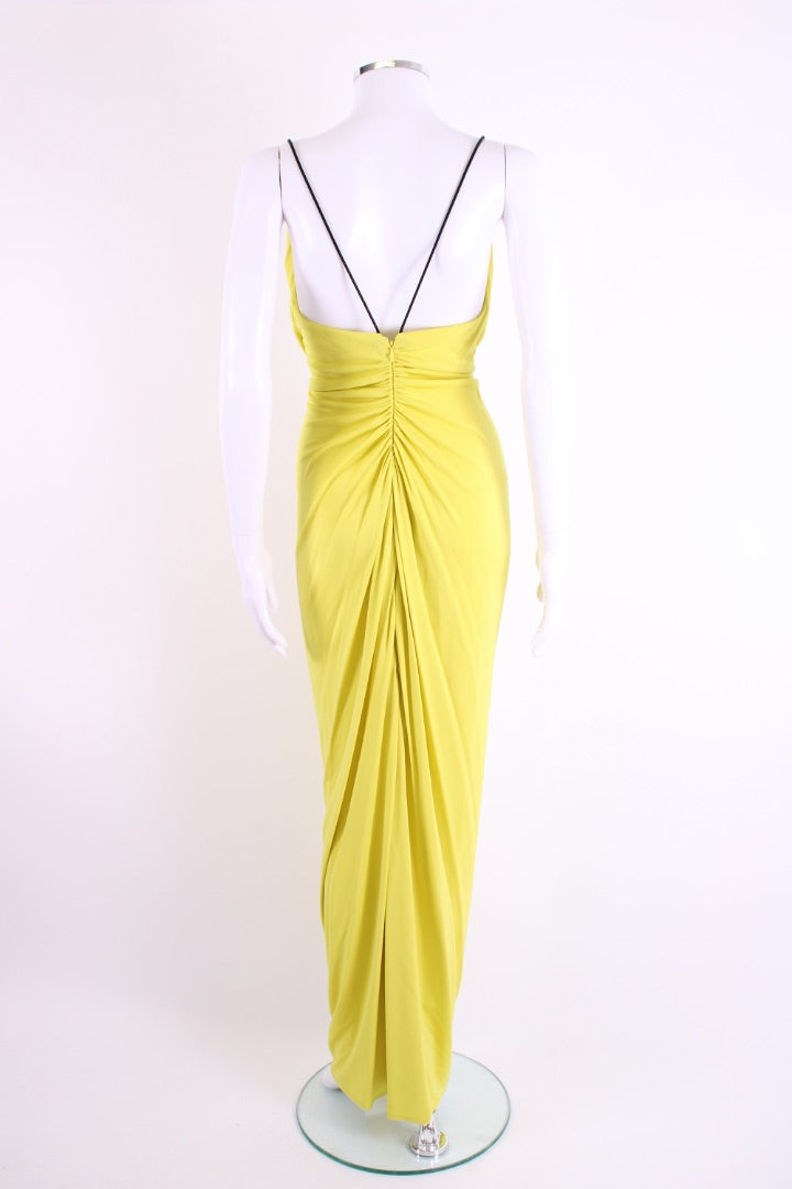 Cut 25 Braided Strap Maxi Dress Yellow S