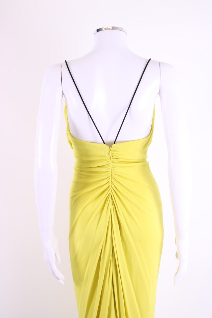 Cut 25 Braided Strap Maxi Dress Yellow S