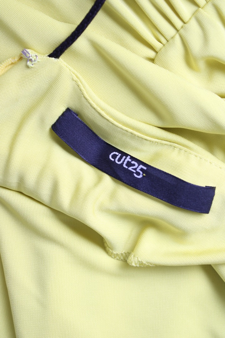 Cut 25 Braided Strap Maxi Dress Yellow S
