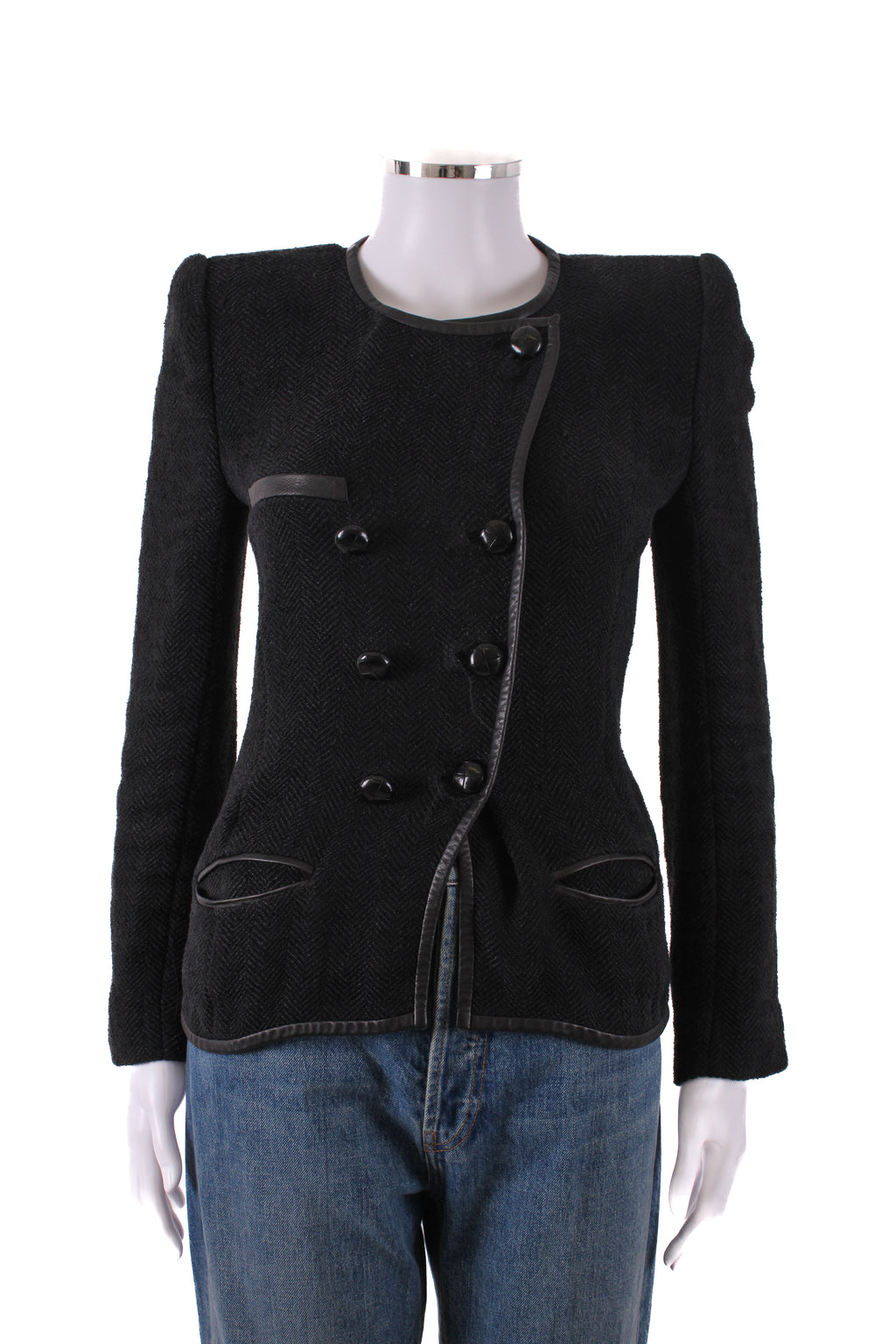 Isabel Marant Quilted Button Jacket Black 10