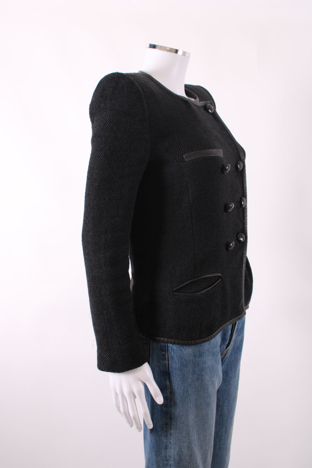 Isabel Marant Quilted Button Jacket Black 10