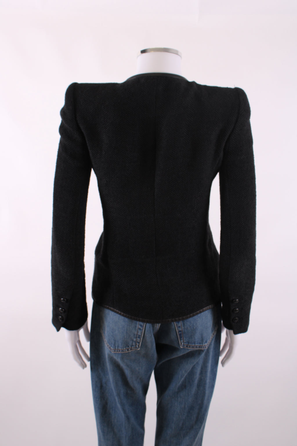 Isabel Marant Quilted Button Jacket Black 10