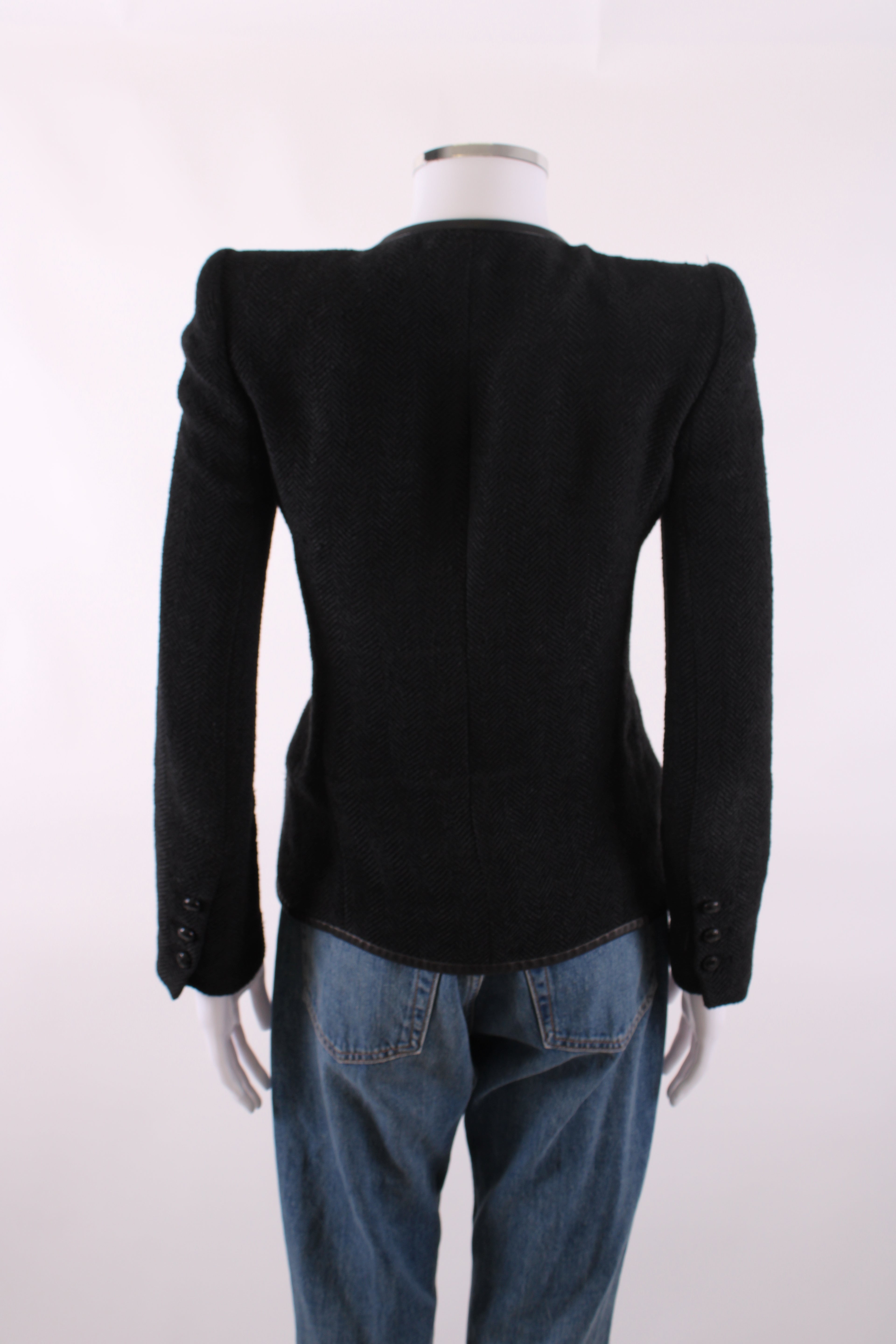 Isabel Marant Quilted Button Jacket Black 10