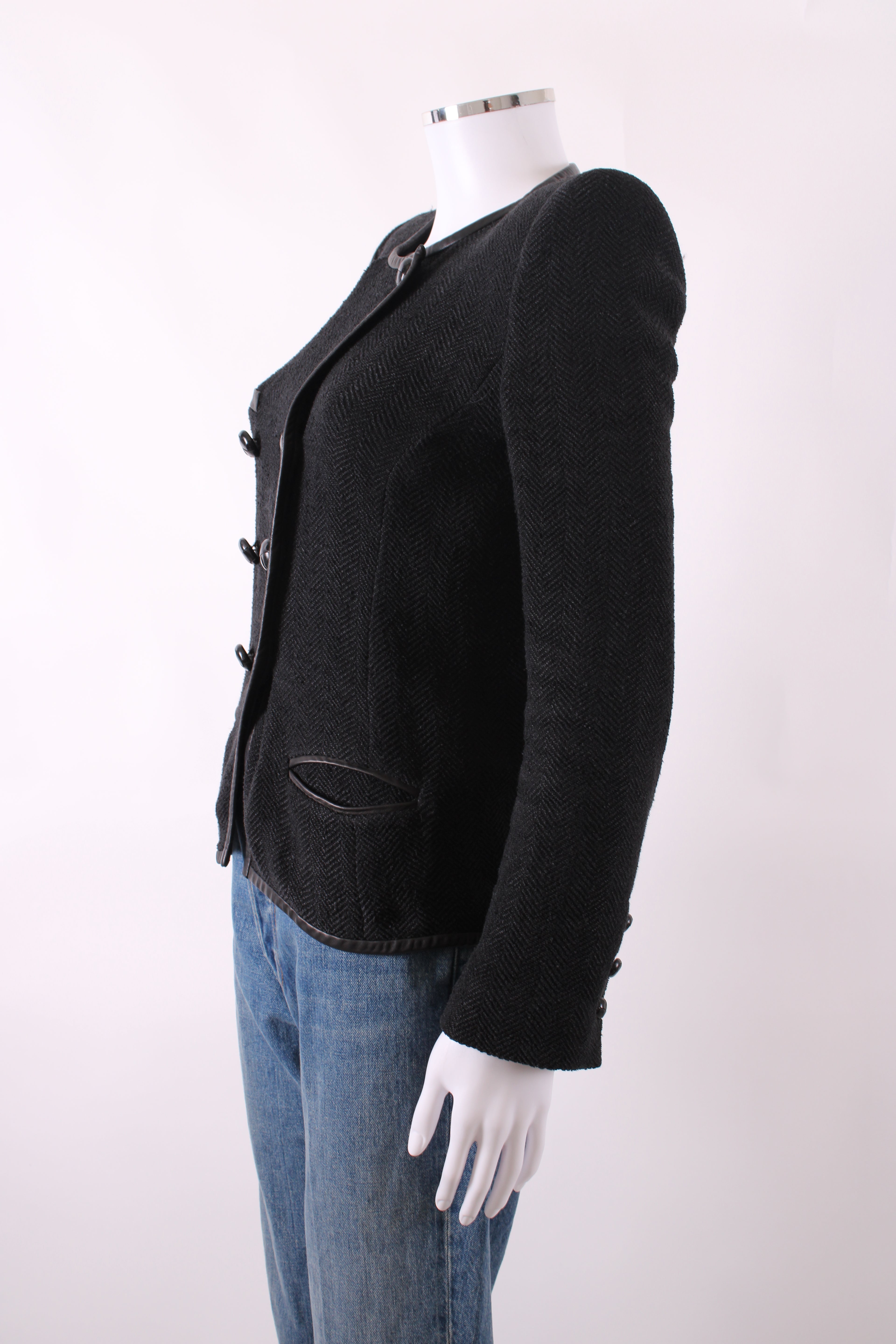 Isabel Marant Quilted Button Jacket Black 10