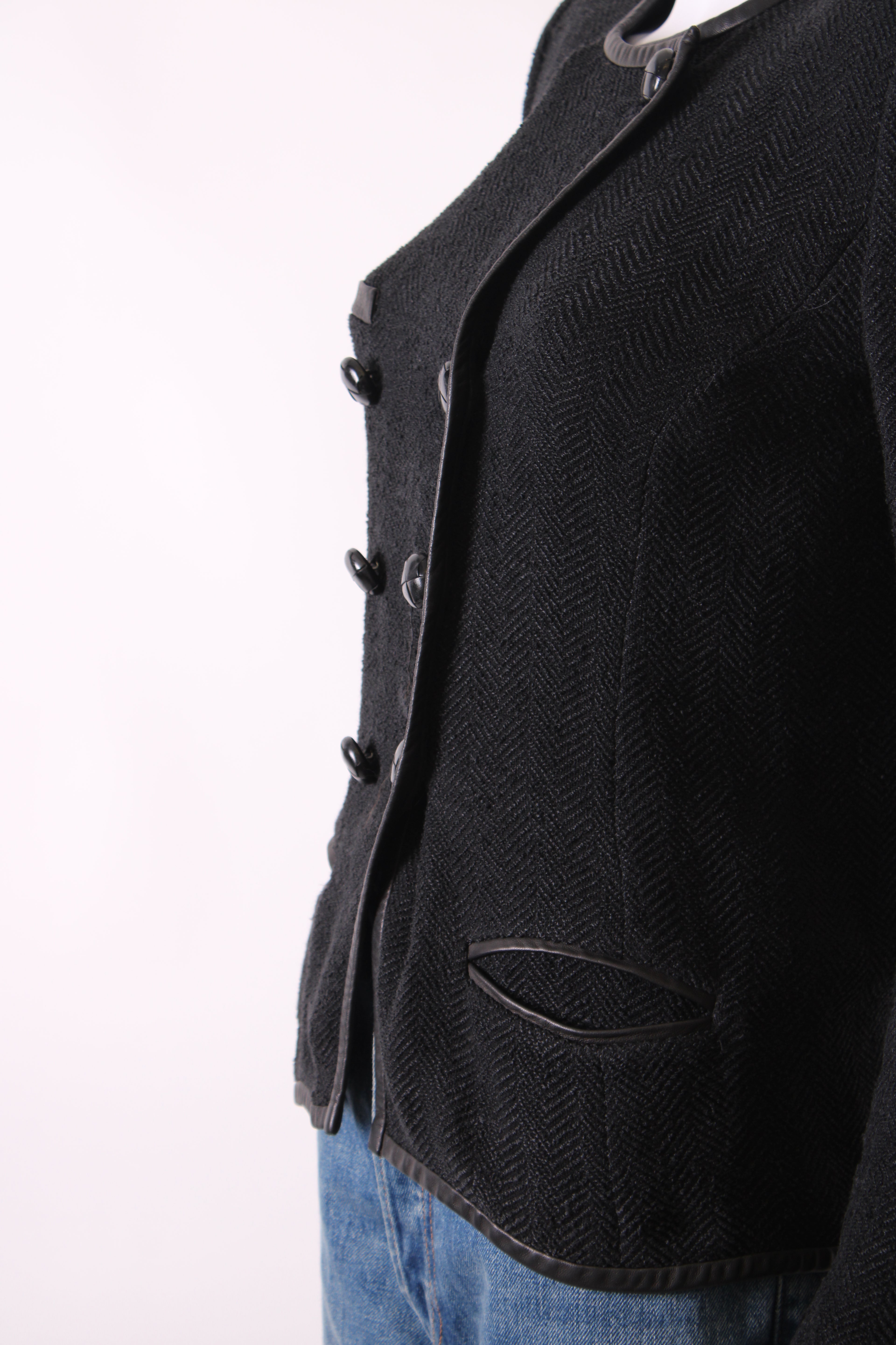 Isabel Marant Quilted Button Jacket Black 10