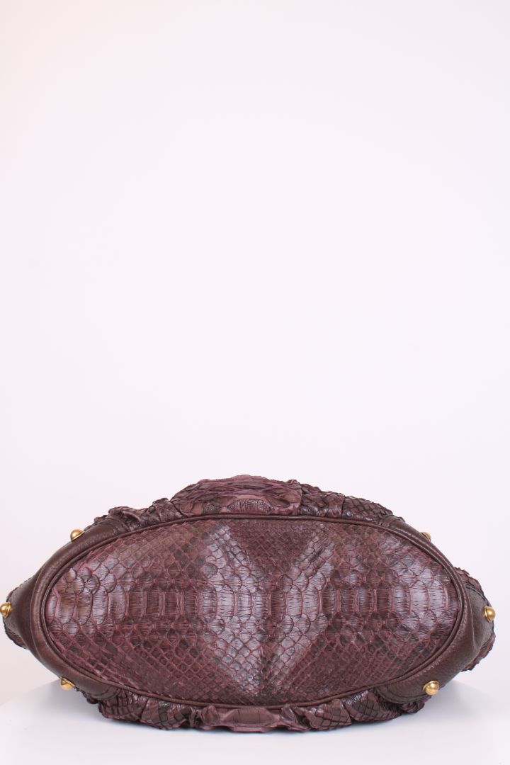 Gucci Jockey Hobo Aubergine