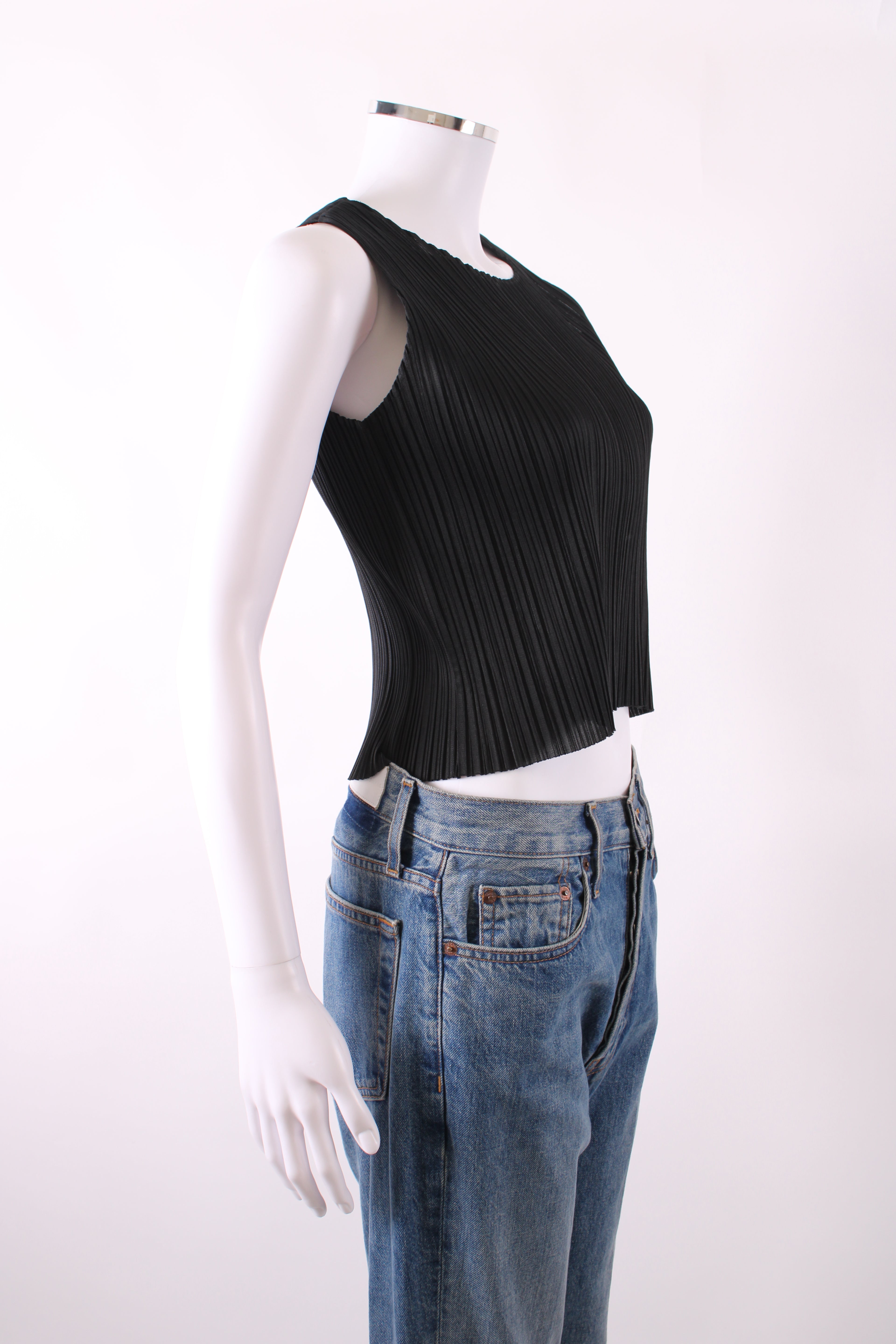 Pleats Please Top short sleeved Black S