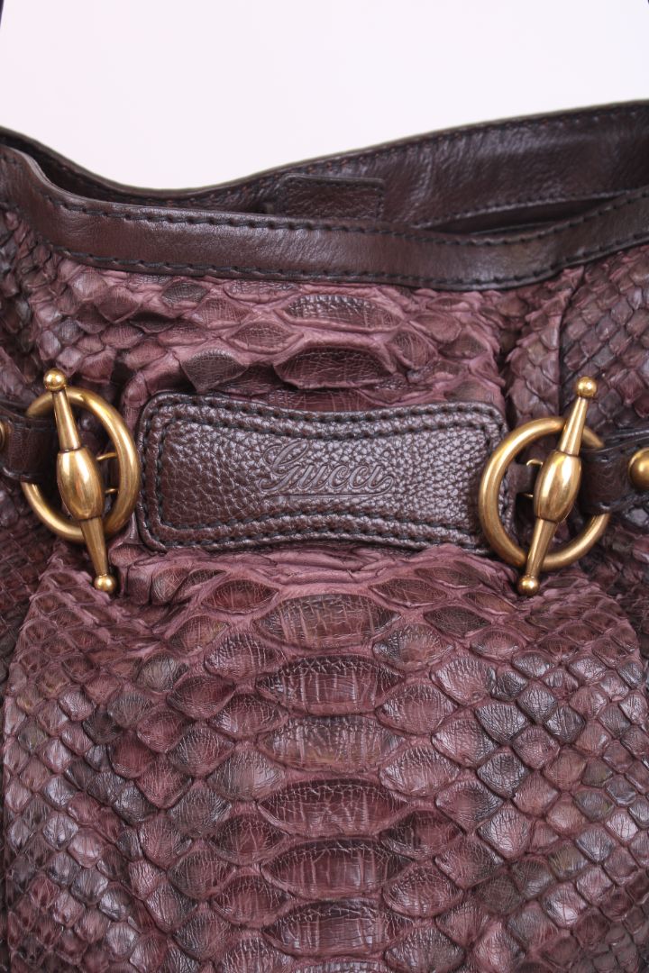 Gucci Jockey Hobo Aubergine