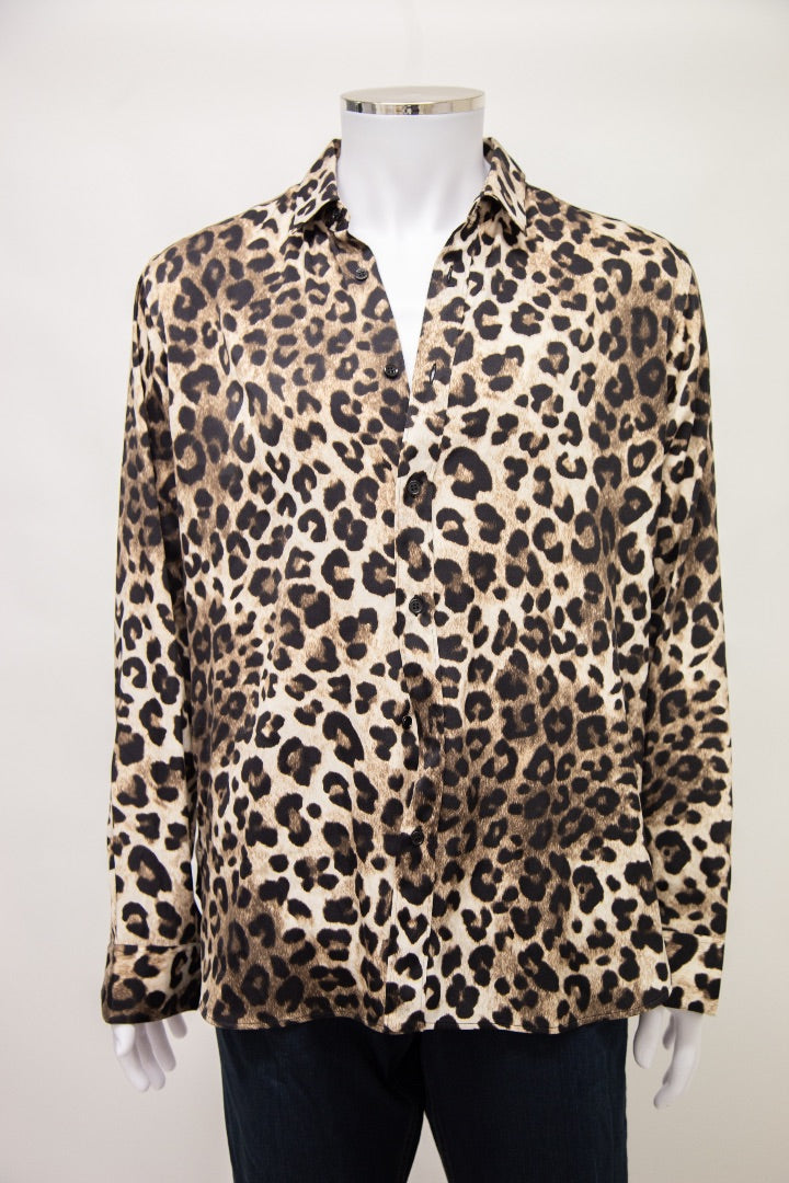 Saint Laurent L/S Shirt Leopard Print M