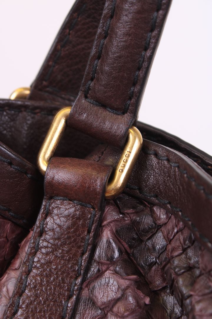 Gucci Jockey Hobo Aubergine