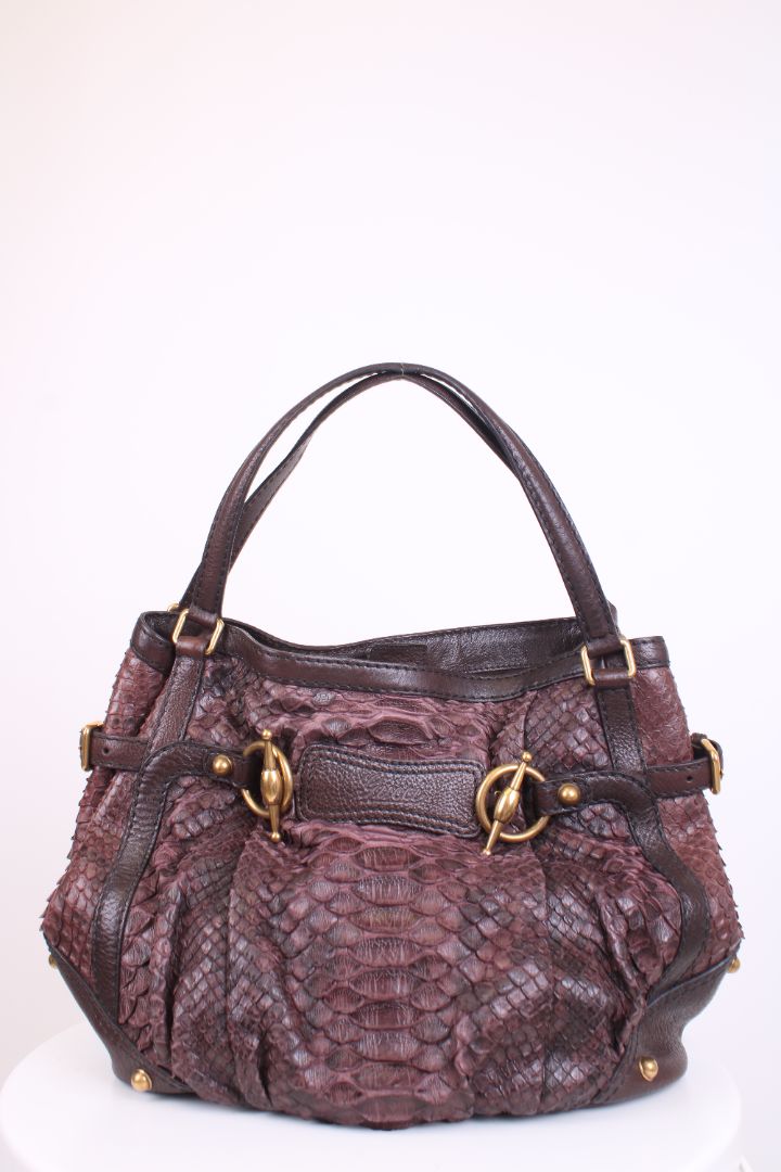 Gucci Jockey Hobo Aubergine