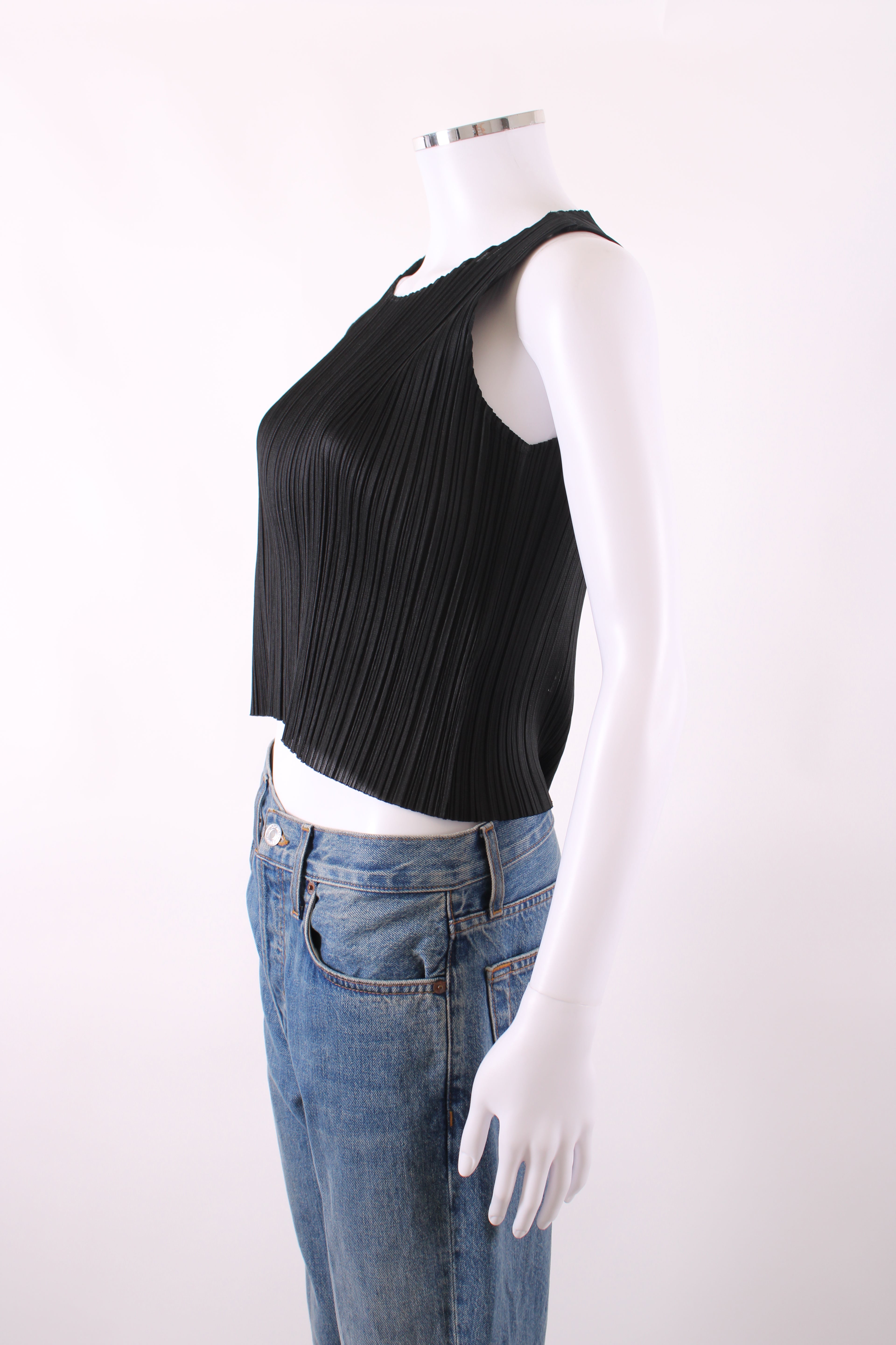 Pleats Please Top short sleeved Black S