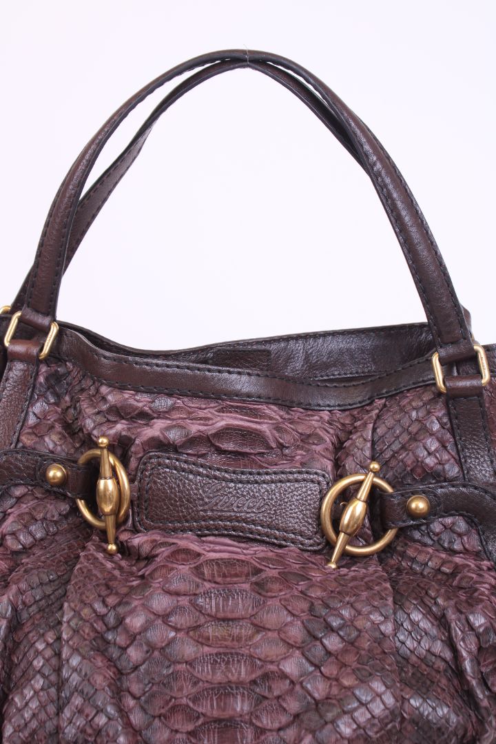 Gucci Jockey Hobo Aubergine