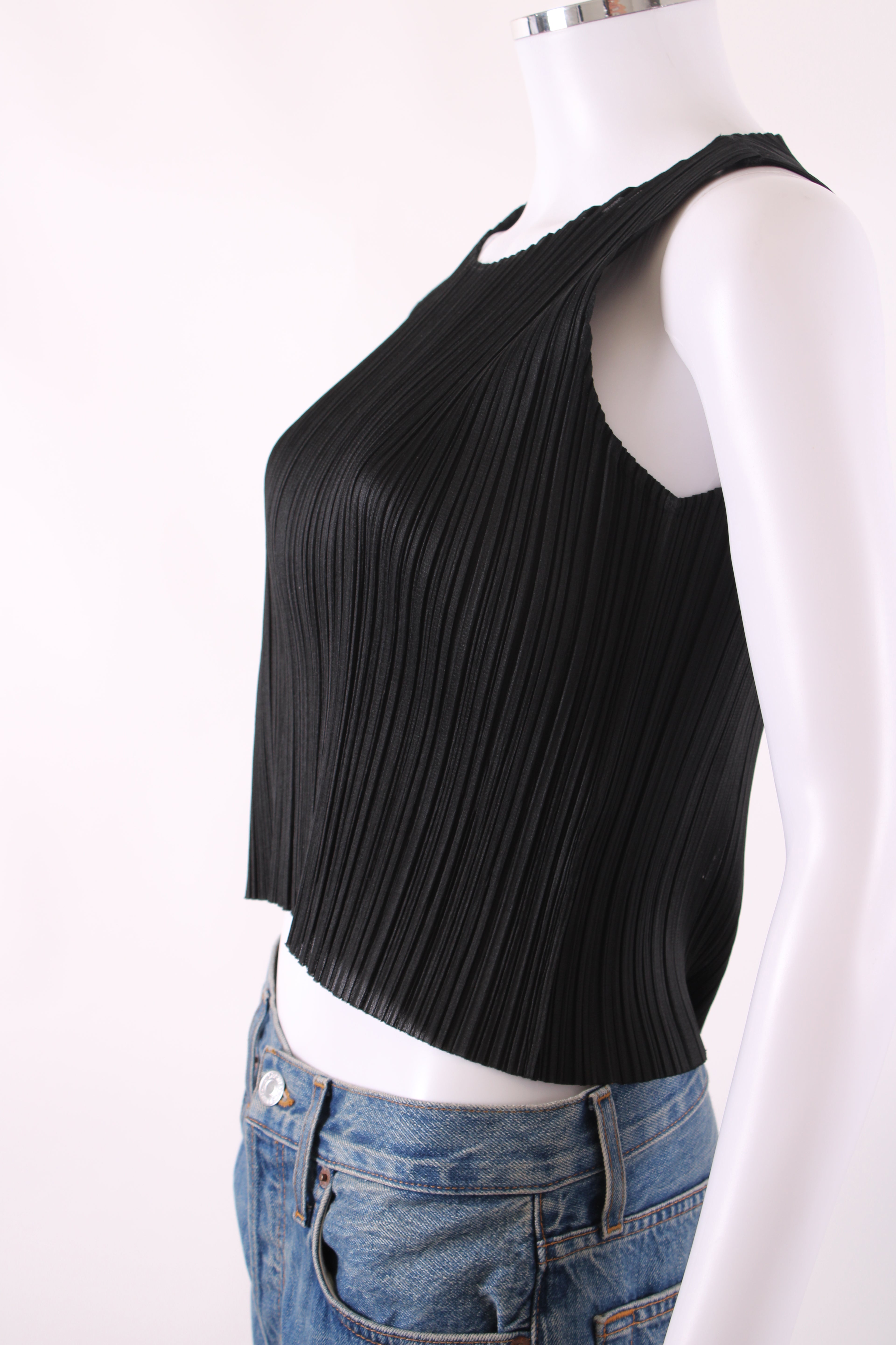 Pleats Please Top short sleeved Black S