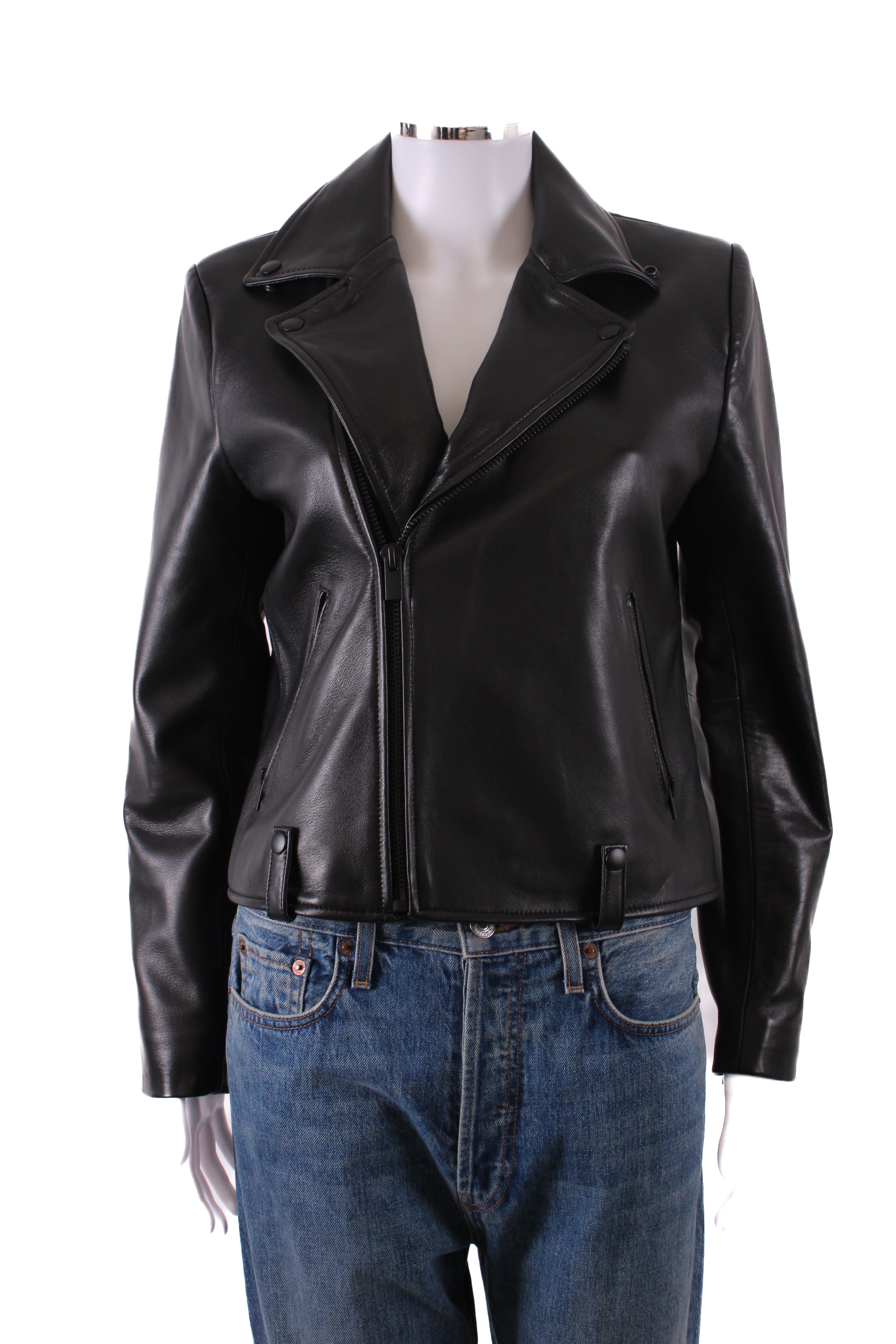 The Kooples Leather Jacket Black S