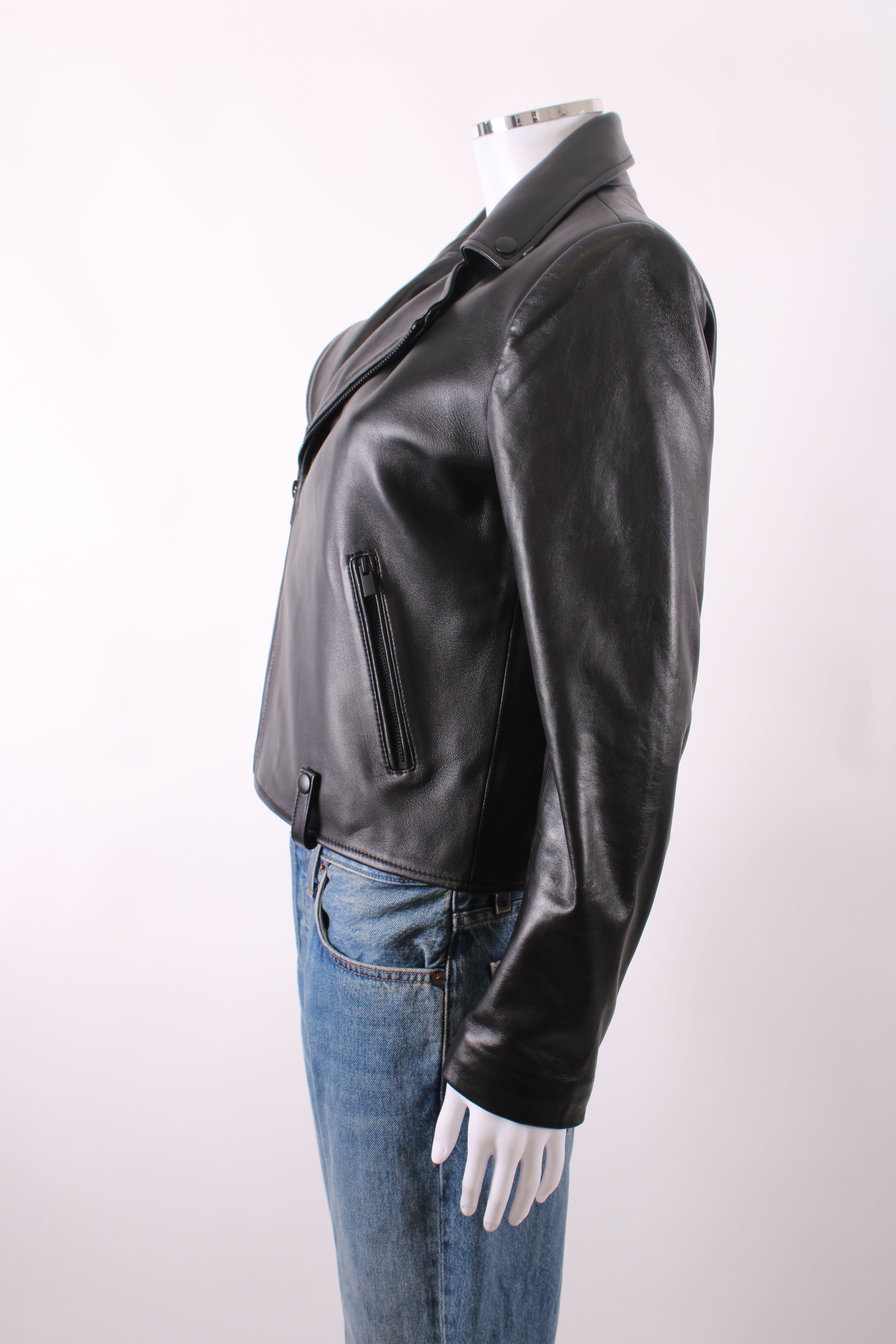 The Kooples Leather Jacket Black S