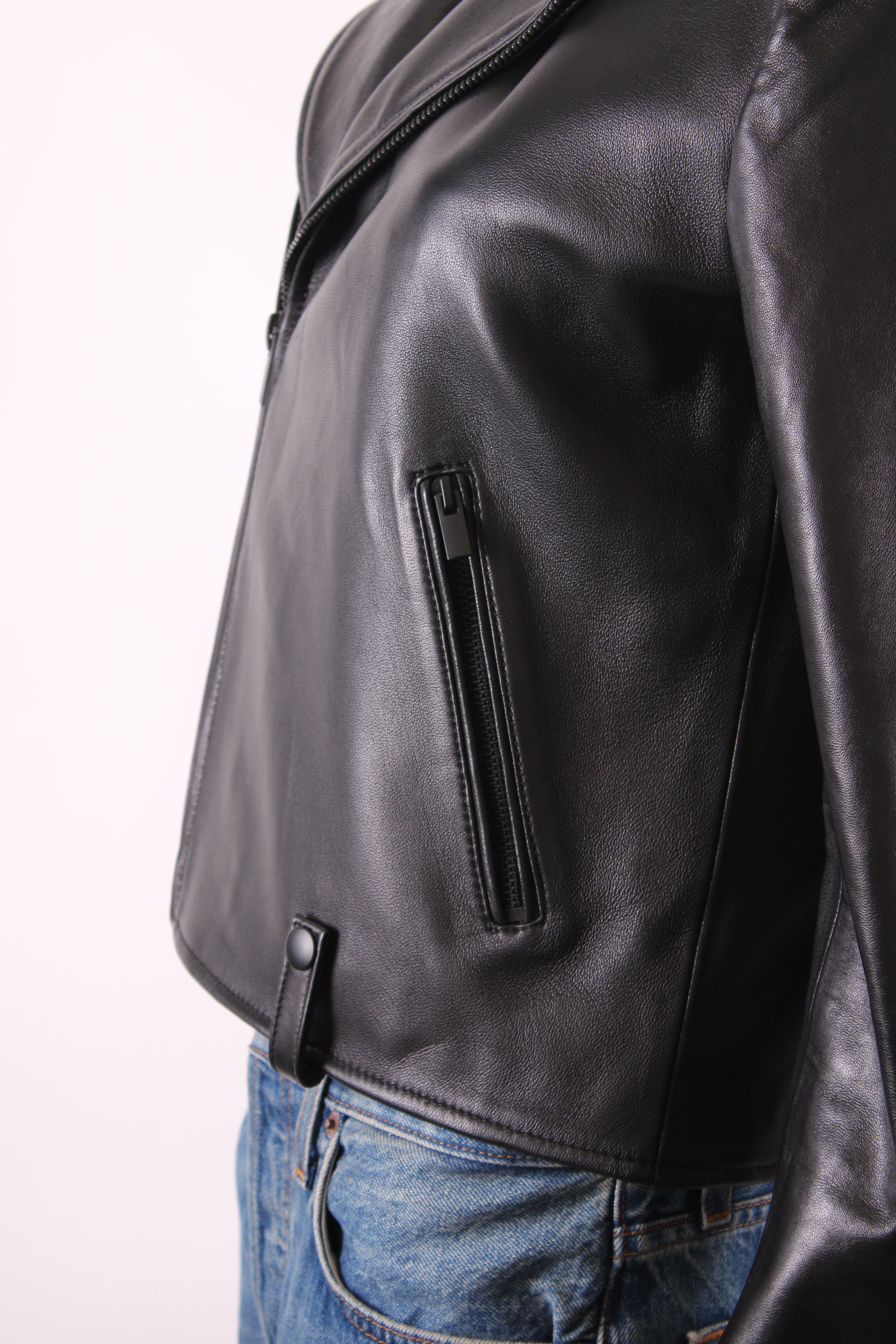 The Kooples Leather Jacket Black S