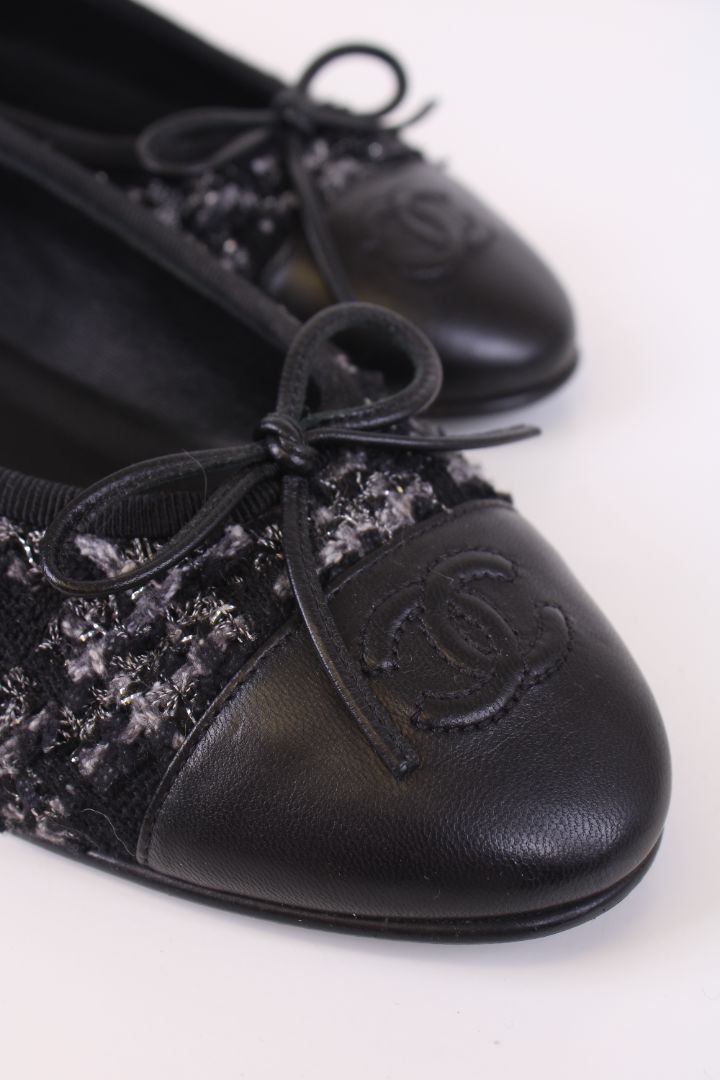Chanel Ballet Flats Black 4.5