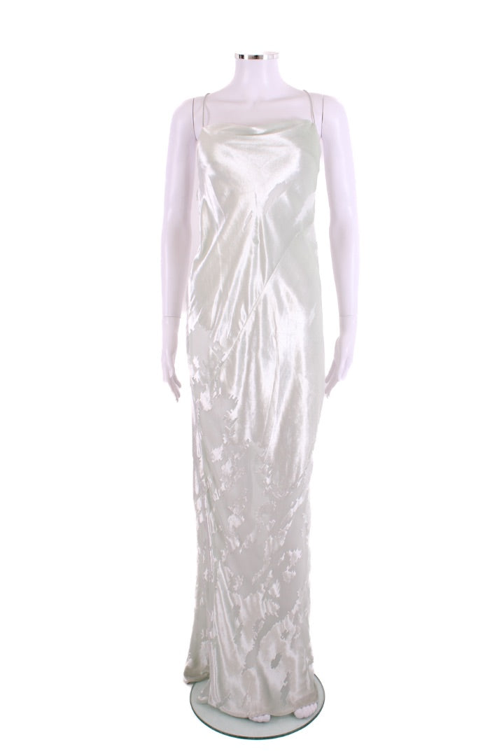 The Sei Slip Crushed Velvet Dress Mint S