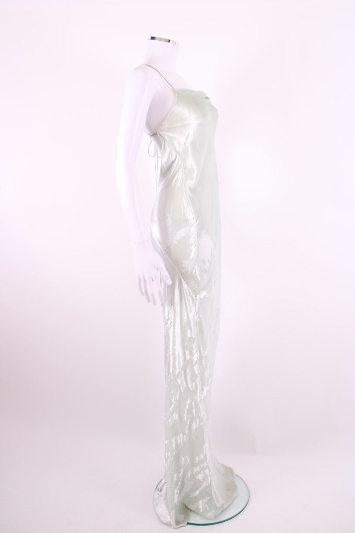 The Sei Slip Crushed Velvet Dress Mint S